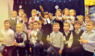 Детский новогодний праздник в Зарайском Кремле.
