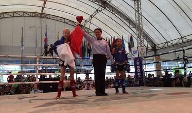 На первенстве России по тайскому боксу победила спортсменка из Подмосковья 