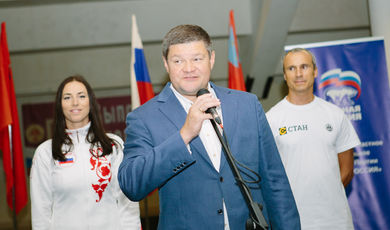 Глава Коломны Денис Лебедев открыл соревнования по ГТО для более 100 сотрудников компании «Стан» 