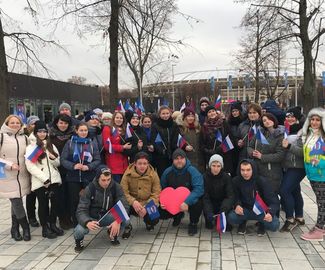 Концерт-митинг "Россия объединяет" в Лужниках