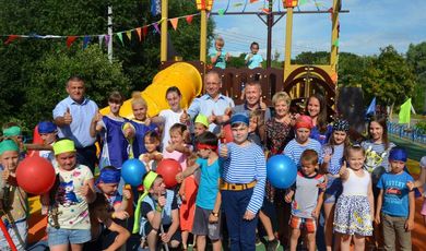 Две новые многофункциональные игровые площадки открылись в городском округе Зарайск