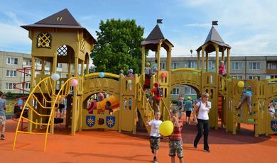 Две новые многофункциональные игровые площадки открылись в городском округе Зарайск