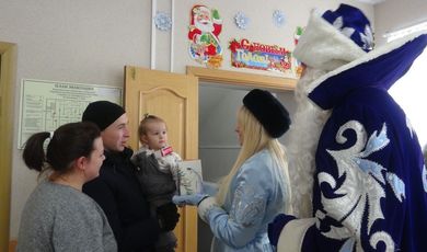  «Полицейский Дед Мороз» посетил Зарайскую больницу
