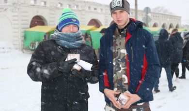 Отряд "Княжий стяг" им. Дмитрия Донского принял участие в акции "Блокадный хлеб".