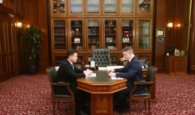 Воробьев обсудил реализацию программы «Безопасный регион» с Каратаевым