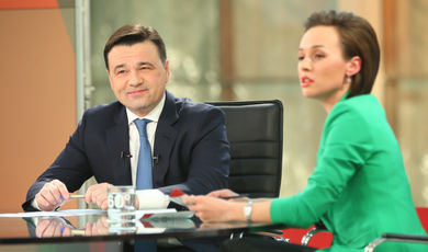 Воробьев подвел основные итоги апреля в эфире телеканала «360»