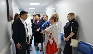 Губернатор Подмосковья проверил обновленный Консультационно-диагностический центр в Красногорске
