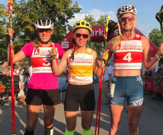 Спортсменка из Подмосковья завоевала серебро и бронзу гран-при по лыжному двоеборью