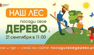 Зарайцев приглашают принять участие в экологической акции «Наш лес. Посади своё дерево» 21 сентября