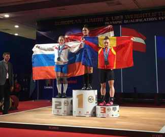 Зарайская тяжелоатлетка взяла «серебро» на чемпионате Европы.