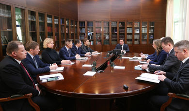 Губернатор провел совещание с руководящим составом правительства Московской области.
