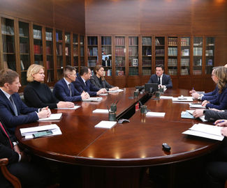 Губернатор провел совещание с руководящим составом правительства Московской области.
