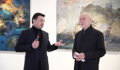 Андрей Воробьев ознакомился с экспозицией «Енисейский меридиан» в МВК «Новый Иерусалим».