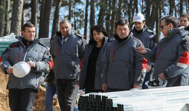 Губернатор проверил ход капитального ремонта двух лечебных корпусов в Звенигороде