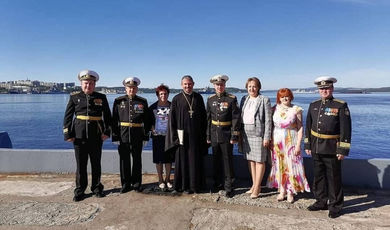 В праздничном параде в Североморске в День Военно-морского флота приняла участие зарайская делегация.