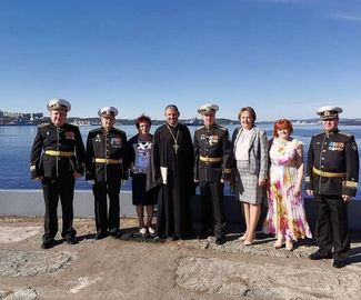В праздничном параде в Североморске в День Военно-морского флота приняла участие зарайская делегация.