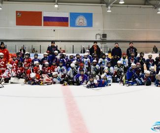 На льду Зарайского ледового спортивного комплекса прошёл детский турнир среди 2015-2016 г.р. под названием "Шайбу-Шайбу!"