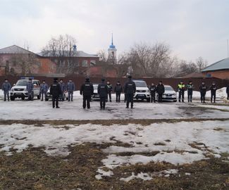 В Зарайске состоялся открытый строевой смотр патрульно-постовых служб полиции.