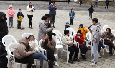 В Зарайском центральном парке культуры и отдыха состоялось мероприятие "Смех для всех".
