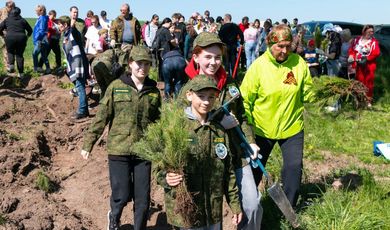 Зарайцы присоединились к ежегодной акции «Лес Победы».