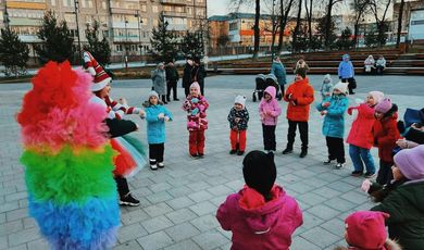 В Зарайском центральном парке культуры и отдыха при Центре досуга "Победа" отметили «День рождения Деда Мороза».