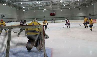 В Зарайском ледовом спортивном комплексе прошла товарищеская встреча по хоккею.
