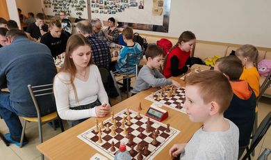 Во Дворце спорта «Зарайск» состоялся блицтурнир по шахматам, посвященный «Дню защитника Отечества».