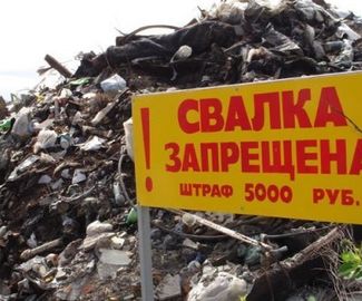 В Зарайском районе обнаружили крупную мусорную свалку 