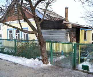 В Зарайске горел дом в частном секторе