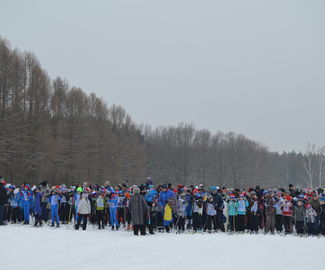 Лыжная гонка  в честь открытия Олимпиады