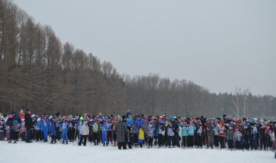 Лыжная гонка  в честь открытия Олимпиады