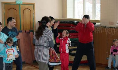 В Зарайске прошло соревнование "Папа, мама, я – спортивная семья"