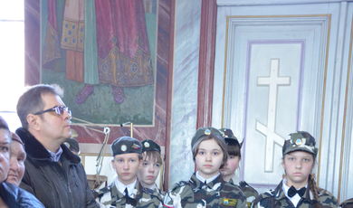 В Иоанно-Предтеченский собор передали Большой Кубок "Сбора Русских дружин"