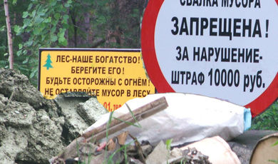 На автодороге "Зарайск-Кобылье" ликвидировали несанкционированную свалку 